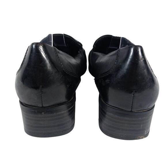 NWOT-1 SHOW! TROTTERS! BLACK GENUINE LEATHER CLASSIC HEELED LOAFERS! SZ 9.5M - Picture 8 of 10